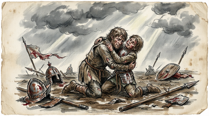 De modderige chaos op het slagveld tijdens de Guldensporenslag